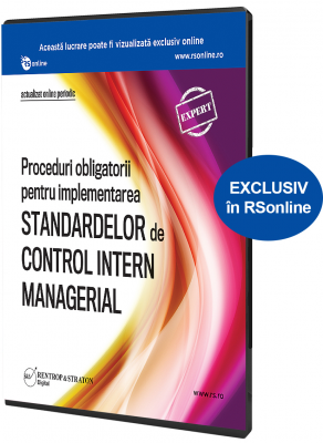 Proceduri obligatorii pentru implementarea Standardelor de Control Intern Managerial