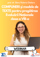 Webinar Compuneri si modele de texte pentru pregatirea Evaluarii Nationale clasa a VIII-a